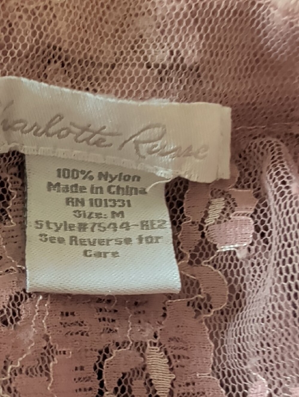 Delicate Pink Lace Ruffle Sleep Top - Picture 6 of 9